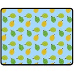 blue durians Double Sided Fleece Blanket (Medium)