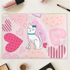 Cute Cat Character Cosmetic Bag (XXL)  from ArtsNow.com Front