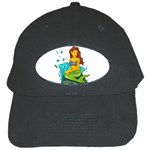 Emoji Mermaid Black Cap