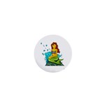 Emoji Mermaid 1  Mini Button