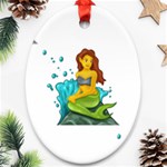 Emoji Mermaid Ornament (Oval)