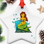 Emoji Mermaid Ornament (Star)