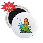 Emoji Mermaid 2.25  Magnet (10 pack)