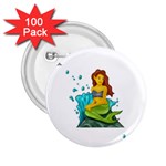 Emoji Mermaid 2.25  Button (100 pack)