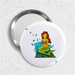 Emoji Mermaid 2.25  Handbag Mirror