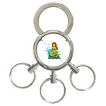 Emoji Mermaid 3-Ring Key Chain