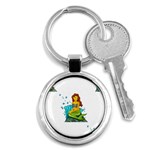 Emoji Mermaid Key Chain (Round)