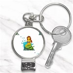 Emoji Mermaid Nail Clippers Key Chain