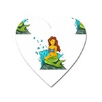 Emoji Mermaid Magnet (Heart)