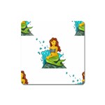 Emoji Mermaid Magnet (Square)