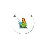 Emoji Mermaid Golf Ball Marker