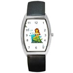 Emoji Mermaid Barrel Style Metal Watch