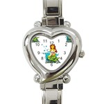 Emoji Mermaid Heart Italian Charm Watch