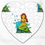 Emoji Mermaid Jigsaw Puzzle (Heart)