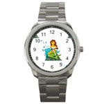 Emoji Mermaid Sport Metal Watch