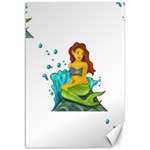 Emoji Mermaid Canvas 12  x 18 