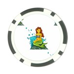 Emoji Mermaid Poker Chip Card Guard