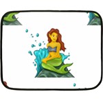 Emoji Mermaid Fleece Blanket (Mini)