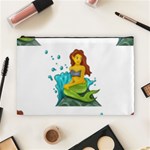 Emoji Mermaid Cosmetic Bag (Large)