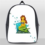 Emoji Mermaid School Bag (Large)