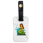 Emoji Mermaid Luggage Tag (one side)