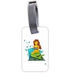 Emoji Mermaid Luggage Tag (two sides)