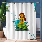 Emoji Mermaid Shower Curtain 60  x 72  (Medium)