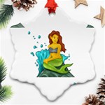 Emoji Mermaid Ornament (Snowflake)