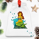 Emoji Mermaid Bell Ornament (Two Sides)