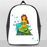 Emoji Mermaid School Bag (XL)