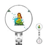 Emoji Mermaid Stainless Steel Nurses Watch