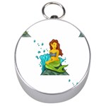 Emoji Mermaid Silver Compass