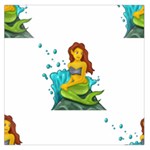 Emoji Mermaid Large Satin Scarf (Square)