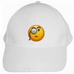 Emoji Monocle White Cap