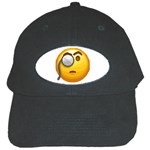 Emoji Monocle Black Cap