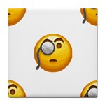 Emoji Monocle Tile Coaster