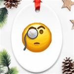 Emoji Monocle Ornament (Oval)