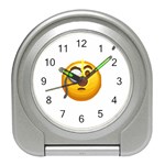 Emoji Monocle Travel Alarm Clock