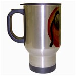 Emoji Monocle Travel Mug (Silver Gray)