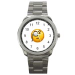 Emoji Monocle Sport Metal Watch