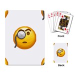 Emoji Monocle Playing Cards Single Design