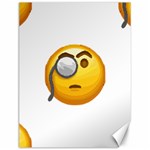 Emoji Monocle Canvas 12  x 16 