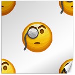 Emoji Monocle Canvas 16  x 16 