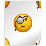 Emoji Monocle Canvas 16  x 20 