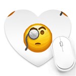 Emoji Monocle Heart Mousepad