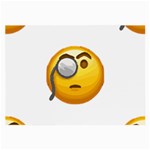 Emoji Monocle Large Glasses Cloth (2 Sides)