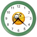 Emoji Monocle Color Wall Clock