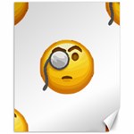 Emoji Monocle Canvas 11  x 14 