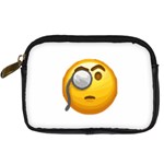 Emoji Monocle Digital Camera Leather Case