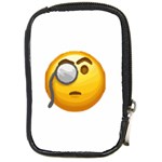 Emoji Monocle Compact Camera Leather Case